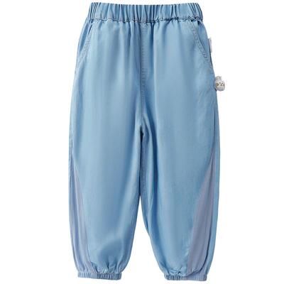 mqdmini女童夏季牛仔裤防蚊裤