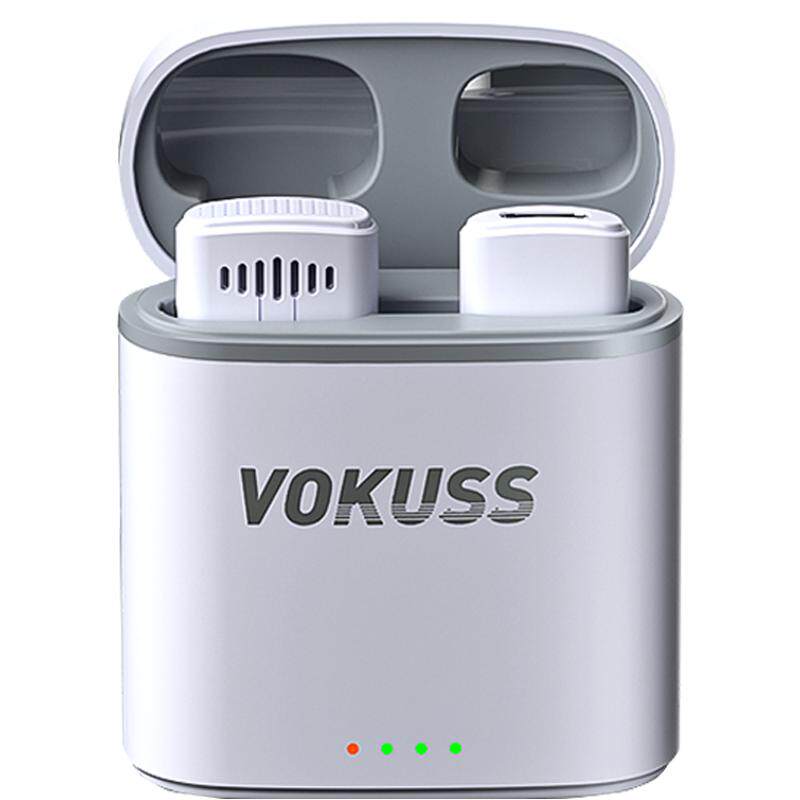 百科仕V10领夹麦克风直播带货声卡收音麦器专用蓝牙一拖二小蜜蜂