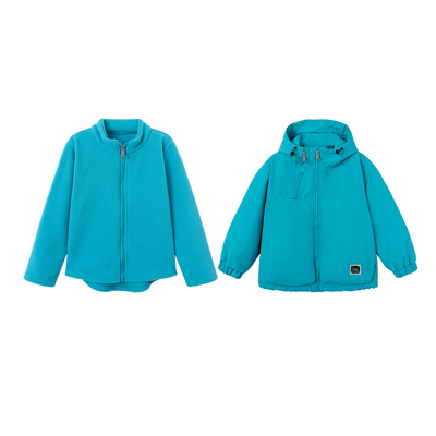 【三合一】柒号童仓儿童冲锋衣棉服两件套女童冬装新款摇粒绒内胆