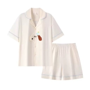 2026新款秋冬半边绒睡衣女款加绒加厚卡通可爱大码外穿家居服套装