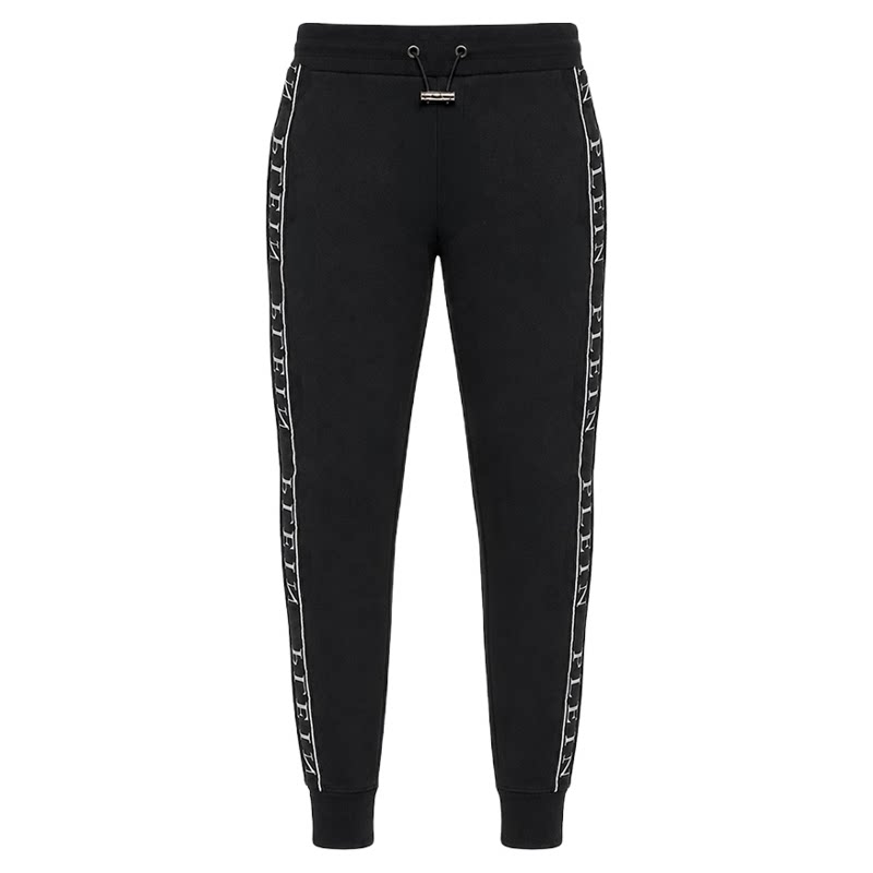 PHILIPP PLEIN 男士抽绳束脚运动卫裤侧边字母装饰休闲长裤