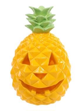 万圣节菠萝骷髅头发光树脂摆件