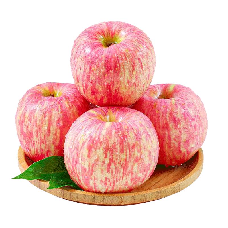 正宗山東煙臺(tái)紅富士蘋果新鮮水果當(dāng)季冰糖心棲霞平果10斤禮盒整箱