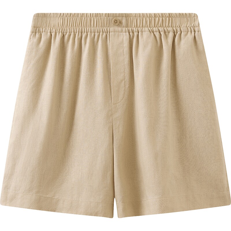 【商场同款】播 bo26夏新品亚麻短裤女轻薄宽松裤子BDT2KD2050
