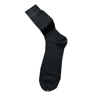 高筒丝光棉男袜超薄西装袜夏季男士长筒袜黑色袜欧美纯色男商务袜