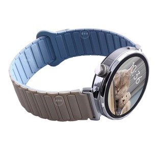 适用vivowatchGT手表硅胶磁吸表带iqoowatch5高级感时尚watch3/5皓月腕表腕带智能手表带运动透气ins精钢陶瓷