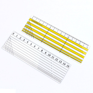 透明线条缝份拼布尺直尺服装尺子 可画3/5/7/10mm缝份 15/30/50cm