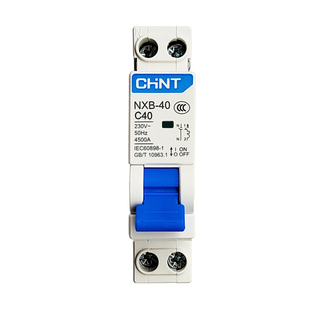 正品正泰NXB-40家用小型断路器空气开关 1P+N40a空开过载短路保护