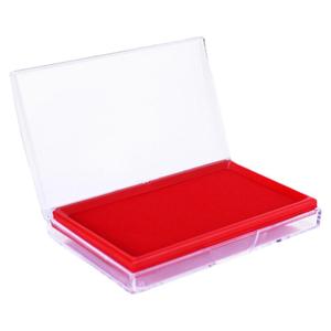 得力印台红色大号快干印泥盒速干指纹圆形印油按手印小号黑色原子印章油蓝色方形秒干印尼办公财务用品