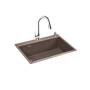 科勒厨房石英石火星粽水槽