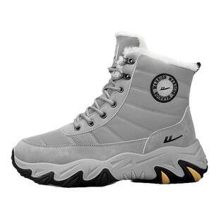 回力高帮棉鞋男款冬季2025新款加绒加厚户外保暖防滑俄罗斯雪地靴