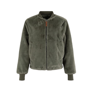 【特】荷兰mo 皮草or飞行服 时髦精保暖两面穿巴恩短款夹克棉服