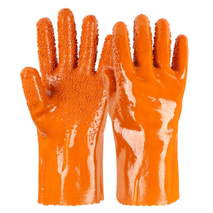 杀鱼专用手套劳保耐磨工作防水防滑橡胶浸塑止滑加厚胶皮工业干活