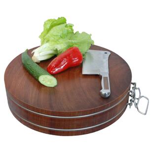 超大超厚铁木砧板抑菌酒店菜板食堂饭店菜墩案板老铁树切菜板占板