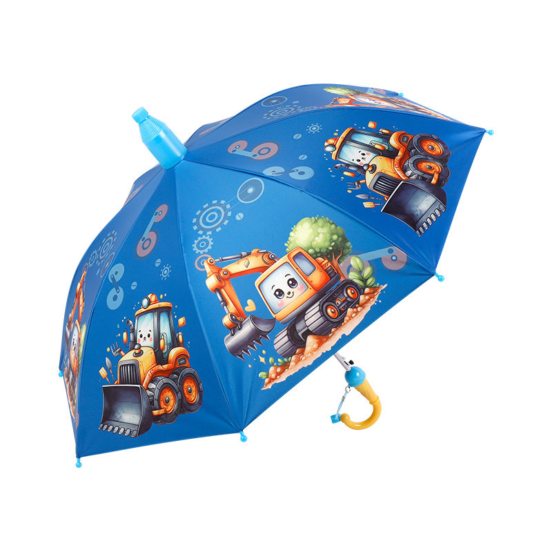 工程车挖掘机儿童雨伞自动太阳伞