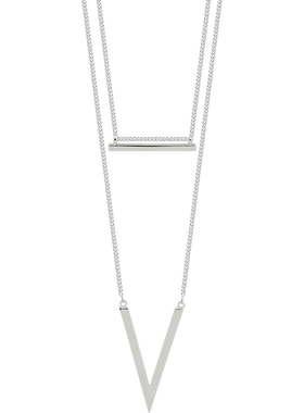 双层叠戴项链女冷淡风简约