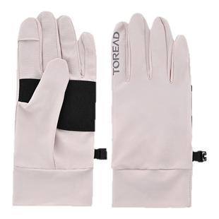 探路者手套男女款2025春夏新款户外运动舒适透气耐磨徒步手套