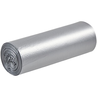 垃圾袋家用实惠装加厚平口式一次性卫生间厨房大号黑色银色塑料袋