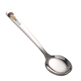 304不锈钢亲子勺可爱儿童小孩饭勺子家庭卡通宝宝家用长调羹汤匙