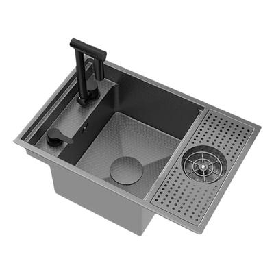 德国摩仕隐藏式洗杯器水槽纳米吧台咖啡店奶茶西厨中岛台迷你单槽