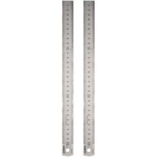 世达测量工具不锈钢直尺高精度刻度清晰15/30/50/100cm加厚尺子