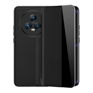 荣耀magic5pro手机壳真皮磁吸magic5翻盖保护套华为5至臻版全包防摔honor魔术X40系列新款高级男女pr0适用于