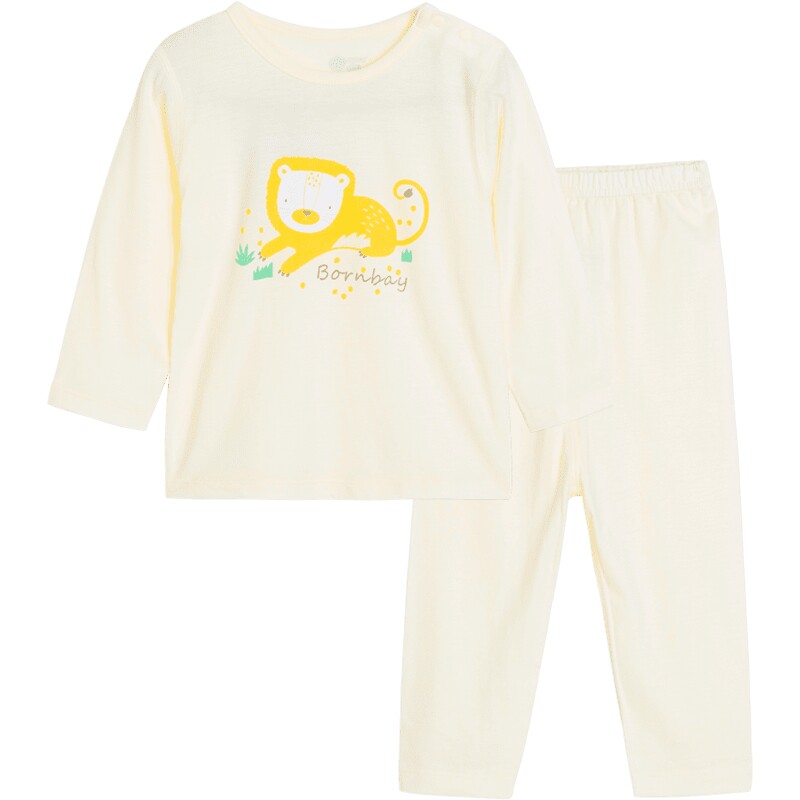 贝贝怡宝宝内衣套装夏季薄款儿童休闲空调服纯棉男童女童睡衣夏