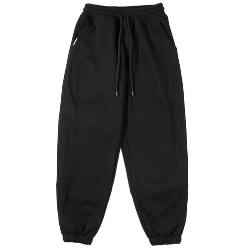 BODYDREAM460G重磅加绒裤男两侧结构线运动卫裤松紧束脚裤休闲裤