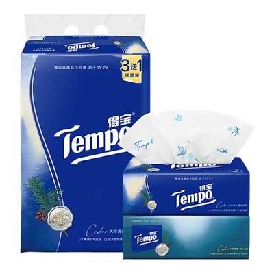 得宝香味印花纸抽餐巾纸家用抽式