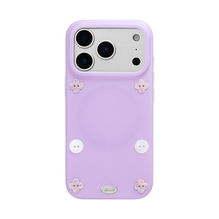 壳试验原创立体纽扣适用iPhone17promax磁吸手机壳简约ins风少女心苹果17pro16promax保护套韩系16pro15pro
