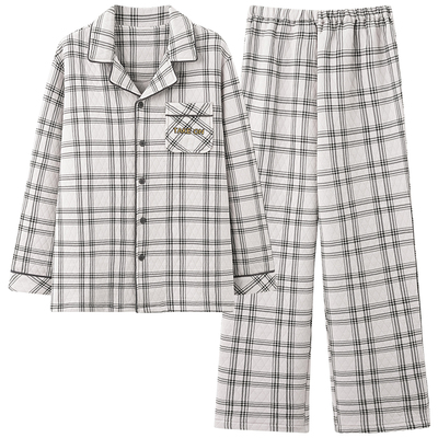 杉杉纯棉加绒加厚宽松男士家居服