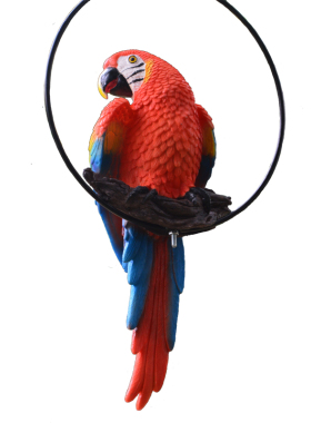 仿真大嘴鸟鹦鹉摆件树脂工艺品