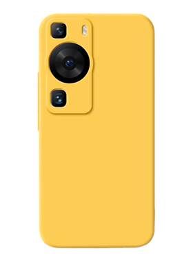 适用华为P60手机壳P60Pro/P60Art新款液态硅胶保护套p6o全包por防摔pr0男女黄色外壳plus系列软壳荣耀曲面屏