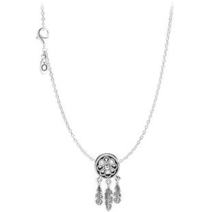 [新年礼物]Pandora潘多拉斑斓之梦项链套装捕梦网造型个性梦幻