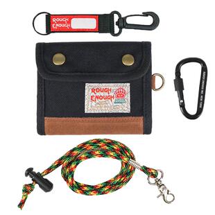 RGH 防盗刷复古帆布钱包小众拼接牛皮折叠男卡包轻薄小零钱包学生