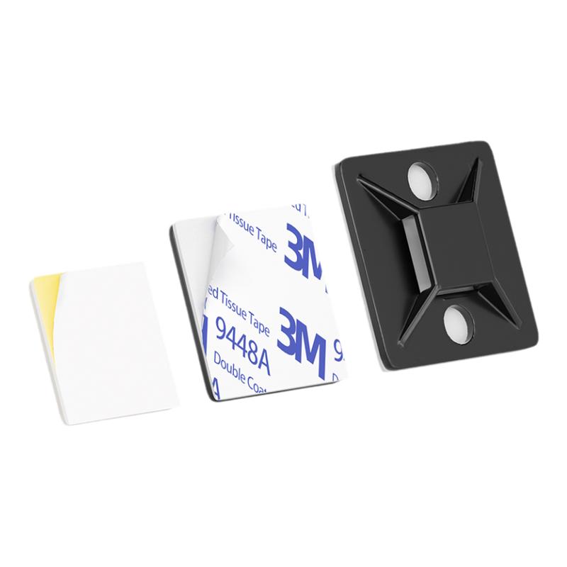 带胶自粘贴式扎带固定座吸盘电线收纳卡扣固定器配线夹理线器HS