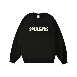 SOULGOODS 字体LOGO卫衣休闲运动圆领长袖男女同款秋冬新品25FW