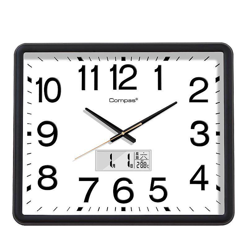 康巴丝客厅静音挂钟大尺寸创意新款办公挂墙钟简约时尚石英时钟表