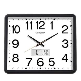 康巴丝客厅静音挂钟大尺寸创意新款办公挂墙钟简约时尚石英时钟表