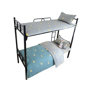 全棉学生宿舍6件套0.9米套装住校专用职工单人床棉花被子褥子全套