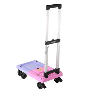 超轻小推车手拉车折叠便携购物车拉杆车家用买菜车小拉车拖车收纳