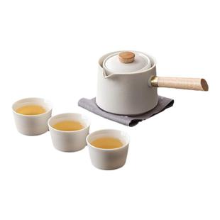 逍遥泡小茶壶2025新款自动旋转侧把壶一单人便携功夫旅行茶具套装