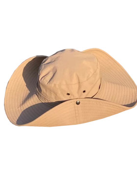 户外速干徒步登山帽女夏大檐防晒