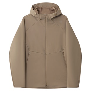 SPYDER蜘蛛春夏男子复合经编布哑光连帽针织软壳夹克02JO26112WM