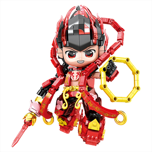 2026新款哪吒大颗粒积木机甲敖丙益智拼装玩具男孩儿童拼图6-12岁