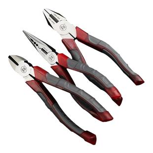 福冈工具精密钢丝钳8寸老虎钳多功能6尖嘴钳斜口钳电工工具工业级