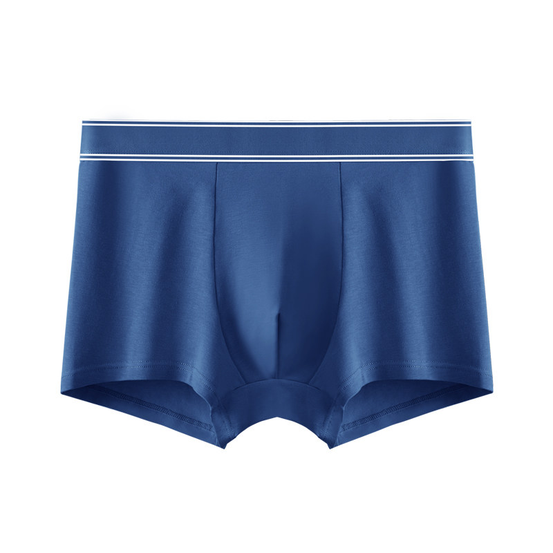 马克华菲男士桑蚕丝无痕平角裤抗菌吸湿排汗中腰棉质平角内裤防臭