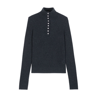 新款法式高领针织衫ba&sh