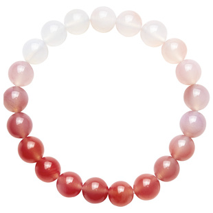 周大福SOINLOVE 宝藏女孩 粉融香雪白色玉髓手串手链生日礼物