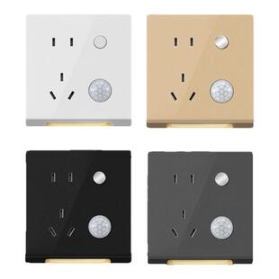 86型踢脚灯感应地灯插座小夜灯楼梯光感地脚灯楼梯过道踏步台阶灯